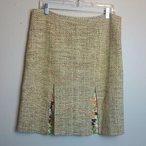 Symmetry Silk Tweed Skirt Vintage Size 10